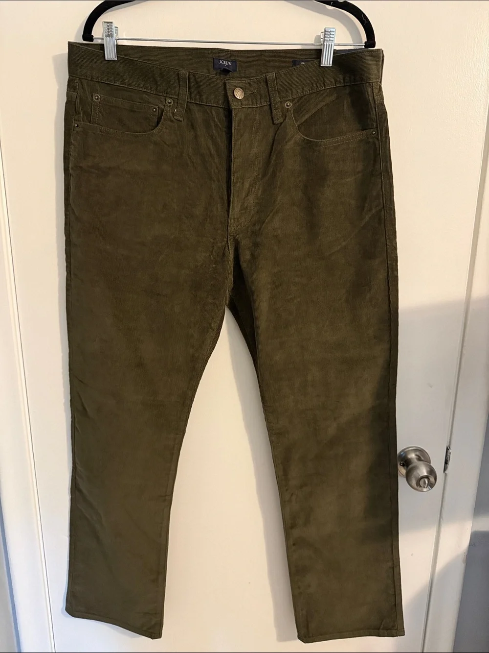 J. Crew Olive Green Corduroy Pants for Men